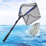Épuisette de Pêche Télescopique, Filet de Pêche Pliable et Extensible, Epuisette Peche Carpe Nylo avec Poignée en Alliage d'Alum