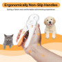 Alyvisun Coupe Griffes Chat, Coupe Ongle Chien avec Éclairage LED, Protection de Sécurité, Lime a Ongles et Protection Anti Écla