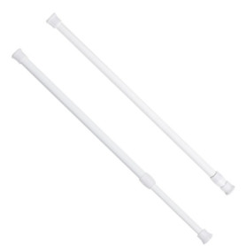 YUNYU Lot de 2 tringles de tension réglables – Sans perçage – Petite tringle de serrage de 30 à 50 cm, extensible et peu encombr