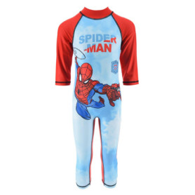 Marvel Spiderman Maillot de Bain Garçon, Maillot de Bain Protection UV, Ensemble de Natation Une Pièce, T-Shirt et Pantalon de B