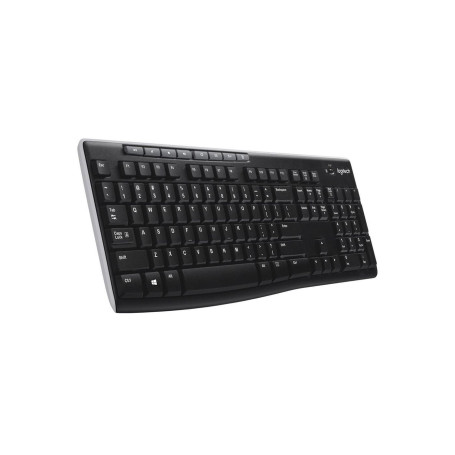Logitech K270 Clavier Sans Fil pour Windows, Clavier US International QWERTY - Noir