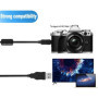 De haute qualité – câble USB pour appareils photo numériques Olympus – câble USB CB-USB5/CB-USB6 – Fonctionne avec Olympus Model