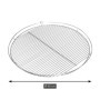 Barbecook Grille pour Junko, Acier Chromé, 60,5 x 60,5 x 1 cm, 60,5, Argenté
