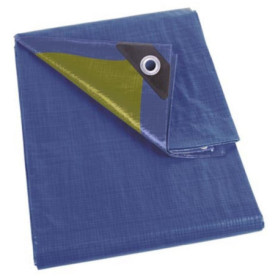 Perel Bâche, bâche imperméable, bache de Protection extérieur, hivernage, très résistante, 10 œillets, Angles renforcés, rectang