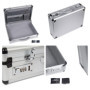 Perel Attaché-case pour ordinateur portable et documents A4, avec 2 serrures à combinaison, bandoulière et coins renforcés, parf