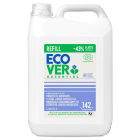 Ecover Essential Lessive Liquide Universelle, Nettoyant Naturel pour le Linge, Parfum Lavande, 142 Lavages, Bouteille Recharge d