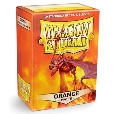 Arcane Tinmen ApS ART11013 Dragon Shield Sleeves Matte Orange Card Game