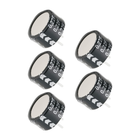 The Lord of the Tools Lot de 5 super condensateurs de type C 0,22 F 5,5 V pour véhicules électriques à énergie nouvelle énergie 