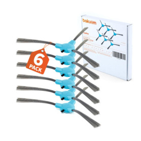 BAKUUM Lot de 6 brosses latérales pour Cecotec Conga Series 999 et 990 VITAL, 1090 et 1790 Pack de pièces et accessoires pour ro