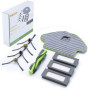 BAKUUM Pack de 4 brosses latérales, 1 rouleau x 1 serpillère x 3 filtres HEPA pour iRobot Roomba Combo. Pack de pièces de rechan