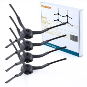 Lot de 4 brosses, balais pour Cecotec Conga 8090 Ultra 9090 - Pack de pièces et accessoires pour robot aspirateur
