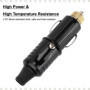 Prise Allume-Cigare 12V, Connecteur Allume-Cigare 12V avec fusible 15A Adaptateur de Prise Allume-Cigare pour enregistreur de Co