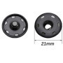 20 Ensembles Pression a Coudre, 21 mm Bouton Pression en Métal, Coudre des Boutons, Fermetures à Pression Bouton pour DIY, Sac à