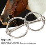 EVTSCAN Fer Cheval Anneau Filet Mors Creux Articulé Bouche pour Fournitures Équestres