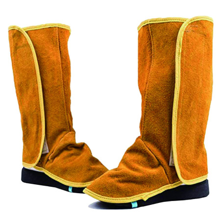 Telituny Couvre-chaussures ignifuges, 1 paire de couvre-chaussures de protection contre le soudage, chaussures de travail pour s