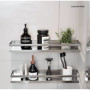Étagère Douche sans perçage-Etagère de Salle de Bain Adhesive,Panier Douche Acier Inoxydable,Brossé 30CM