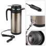 Thermos de Voyage de Bouilloire électrique de Voiture d'acier Inoxydable de 1200ML 12V/24V Bouteille d'eau de Chauffage pour Le 