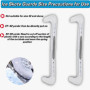 VGEBY Protections de Lame de Patin, 1 Paire de Protections de Lame de Patin de Hockey sur Glace en Plastique avec Ressort réglab