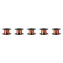 5pcs Fil Émaillé en Cuivre 0,1 mm, Enameled Copper Wire, Diameter 0.1mm Length 12m Enamelled Repair Wire pour Raccordement Soudu