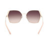 GUESS Femme GU7843 Lunettes de Soleil, Shiny Rose Gold, 61