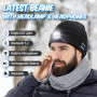 KEZKALS Idee Cadeau Homme Original, Bonnet LED Bluetooth Homme, Bonnet Homme Femme Hiver Noel, Cadeau Homme Noel, Bonnet avec La