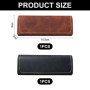 HDGSAFD Pack De 2 Étuis À Lunettes Simples, Étuis À Lunettes En Cuir Pu, Étuis À Lunettes Rétro, Étuis À Lunettes Légers, Access