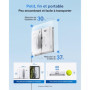 ECOVACS WINBOT Mini - Robot de Nettoyage de vitres - Design Compact - Double Buses avec pulvérisation ultrasonique