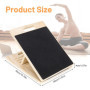 Planche Inclinée Professionnelle en Bois,40x30x4cm Réglable Slant Board, Portable Planche d'équilibre et étirement du Mollet, po