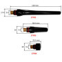 ELCAN Consommables et accessoires professionnels pour torche de soudage TIG série WP 17 18 26 avec buses en céramique, buses, co