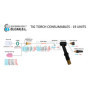 ELCAN Consommables et accessoires professionnels pour torche de soudage TIG série WP 17 18 26 avec buses en céramique, buses, co