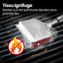 Brosse Barbecue 3-en-1 | Brosse Grille Barbecue avec Grattoir et Éponge Résistante à la Chaleur | Brosse Nettoyage Barbecue pour