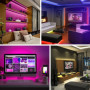 WEILY 10M Ruban LED Bleutooth,Bande LED 5050 RGB Contrôlé par APP du Smartphone, Synchroniser avec Rythme de Musique de Minuteri