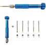 Kit de réparation de lunettes, kit de réparation de lunettes avec vis de tailles assorties avec mini tournevis 5 en 1 et pince à