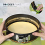 ProjectFont Moule à gâteau avec fermeture éclair pour gâteaux - 3 tailles (23 cm - 18 cm - 11 cm) - Moule à gâteaux antiadhésif 