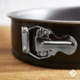 ProjectFont Moule à gâteau avec fermeture éclair pour gâteaux - 3 tailles (23 cm - 18 cm - 11 cm) - Moule à gâteaux antiadhésif 