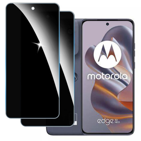 [2 Pièces] Anti-Espion Verre Trempé pour Motorola Edge 50 Neo, Protecteur D'écran de Confidentialité, 9H Dureté Film Protecteur 