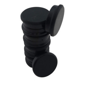 RIKAMA Lot de 50 aimants ronds, 24 mm de diamètre, pour tableaux blancs et magnétiques, réfrigérateurs, armoires et autres surfa