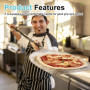 Pelle à Pizza: Pelle Pizza Perforée 6 Pouces avec Poignée Amovible Pelle a Tarte Spatule Pizza 80 cm, Résistant Aux Hautes Tempé