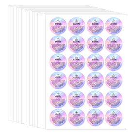 CHROMACRAFT 360 Autocollants D'Avertissement De Bougie, Autocollants D'Étiquette De Sécurité, Autocollants Ronds, Accessoires De