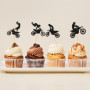 Inserts De Gâteau sur Le Thème De La Moto, Décorations De Gâteaux, Inserts De Gâteaux Personnalisés Et Créatifs, Accessoires De 
