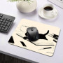 CHROMACRAFT Pack De 2 Tapis De Souris À Motif De Chat, Tapis De Souris Drôle, Accessoires De Souris, Tapis De Souris Mignon, Tap