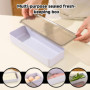 HDGSAFD 2 Morceaux De Boîtier De Gardien Frais, Boîte Scellée en Plastique, Boîte De Rangement du Réfrigérateur, Boîte De Rangem