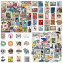 HDGSAFD 100 Autocollants De Tampon De Voyage Vintage, Autocollants De Mode Classiques, Autocbook De Bricolage De Bricolage, Auto