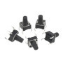 Wgcd 72 pcs momentané tactile Tact Push Button Micro Switch 6 x 6 x 9 mm 7 couleurs capuchon pour Arduino