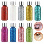 9 Bottle Paillettes Visage,Body Glitter Gel, paillettes longue tenue pour les ongles, le visage, les cheveux, le maquillage, con