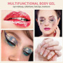 9 Bottle Paillettes Visage,Body Glitter Gel, paillettes longue tenue pour les ongles, le visage, les cheveux, le maquillage, con