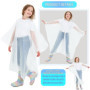 YUBBYSTU Poncho de Pluie Imperméable pour Enfant, Réutilisable Cape EVA, Idéaux pour Randonnée, Vélo, Camping, Cape pour Garçons