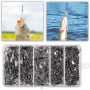 JSHANMEI Lot de 150 émerillons de pêche avec kit de pression, haute résistance, résistant à la corrosion, convient pour la pêche