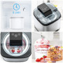 KECOOLKE Machine à crème glacée, cadeau de reconnaissance des enseignants, machine à crème glacée électrique pour comptoir, frui