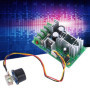 Contrôleur de Vitesse du Moteur DC 9-60V 20A Régulateur de Vitesse Réglable Régulateur de Tension PWM Module de Régulateur de Co